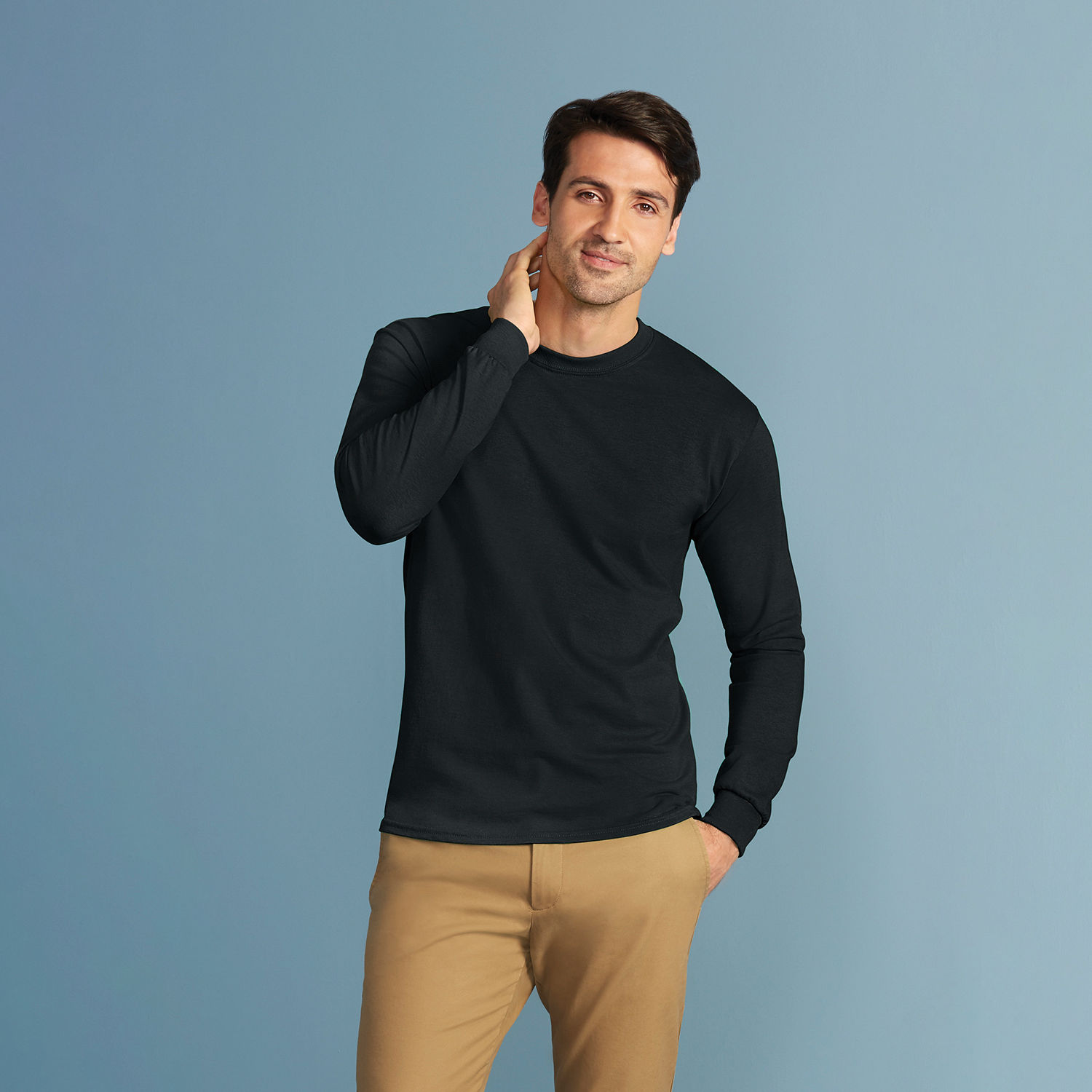 5400 Gildan Heavy Cotton Adult Long Sleeve T-Shirt - Image 3