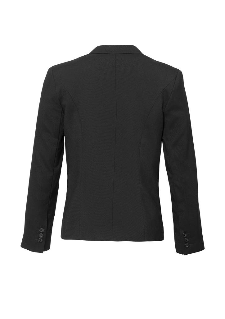 Womens Comfort Wool Stretch Short Jacket with Reverse Lapel - Image 13