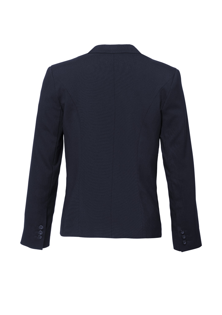 Womens Comfort Wool Stretch Short Jacket with Reverse Lapel - Image 10
