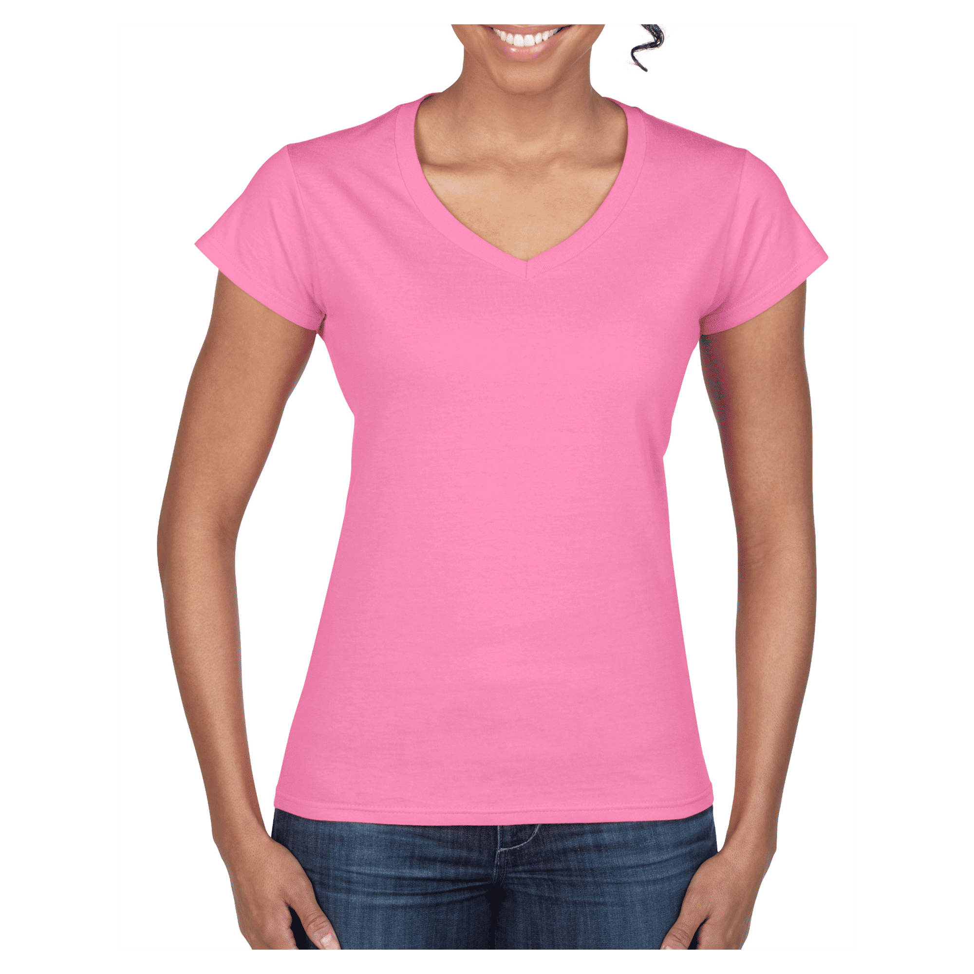 64V00L Gildan Softstyle Ladies' V-Neck T-Shirt - Image 4