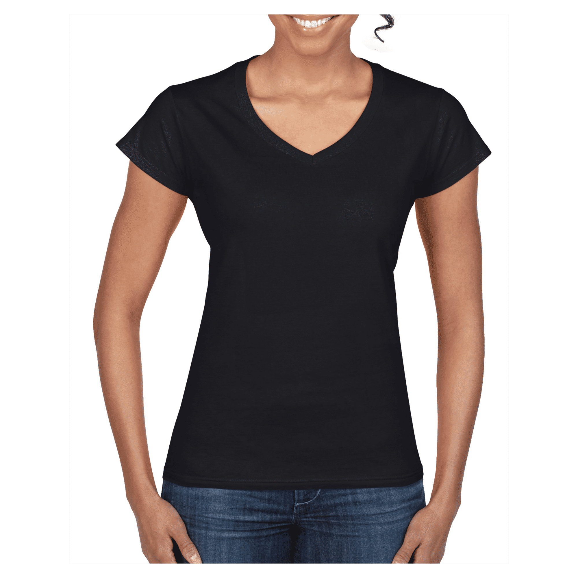 64V00L Gildan Softstyle Ladies' V-Neck T-Shirt - Image 6