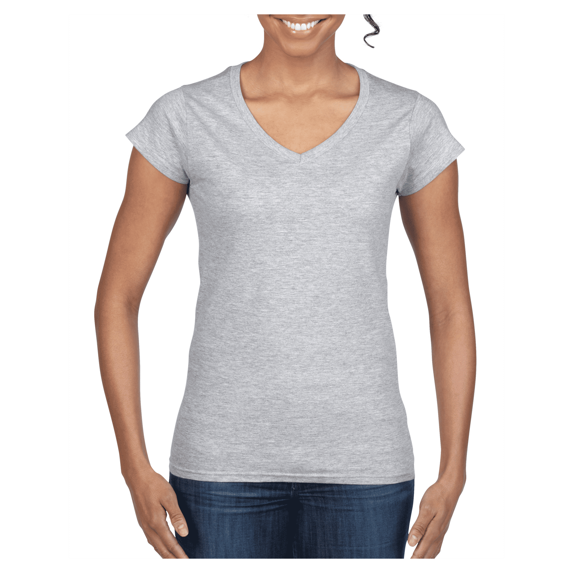 64V00L Gildan Softstyle Ladies' V-Neck T-Shirt - Image 10