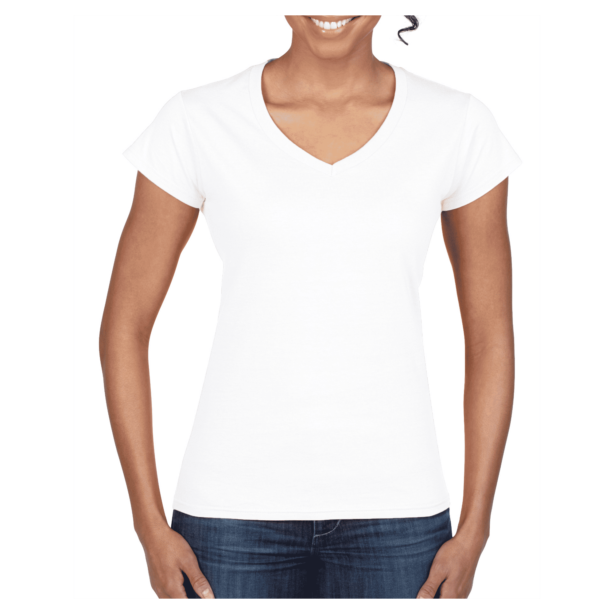 64V00L Gildan Softstyle Ladies' V-Neck T-Shirt - Image 12