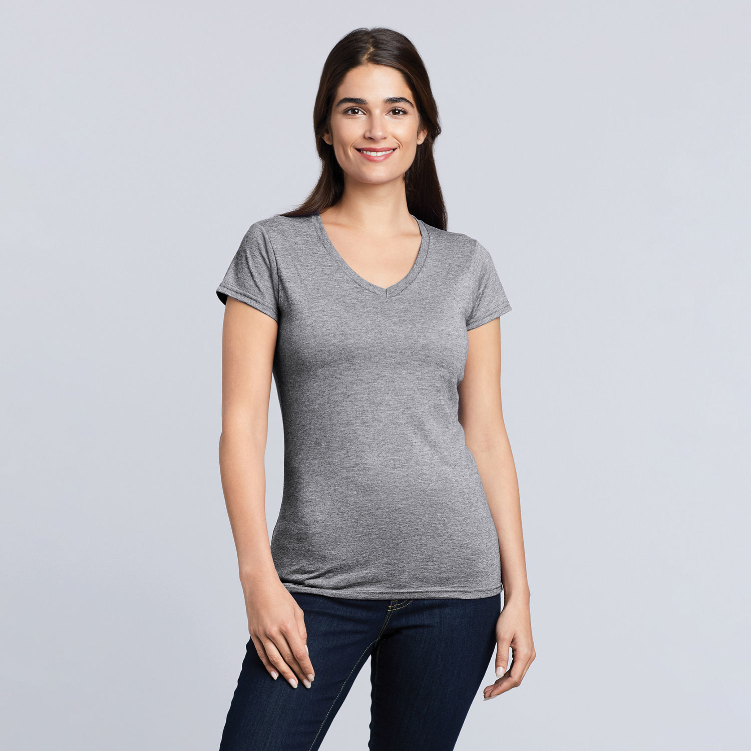 64V00L Gildan Softstyle Ladies' V-Neck T-Shirt - Image 3