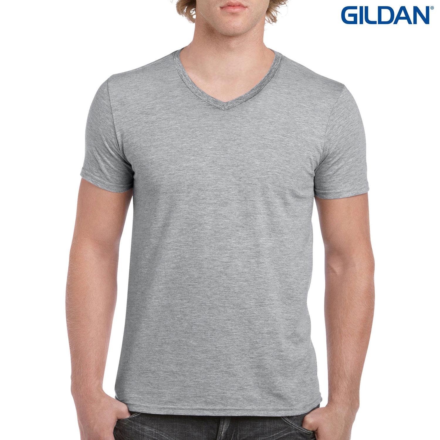 64V00 Gildan Softstyle Adult V-Neck T-Shirt - Image 8