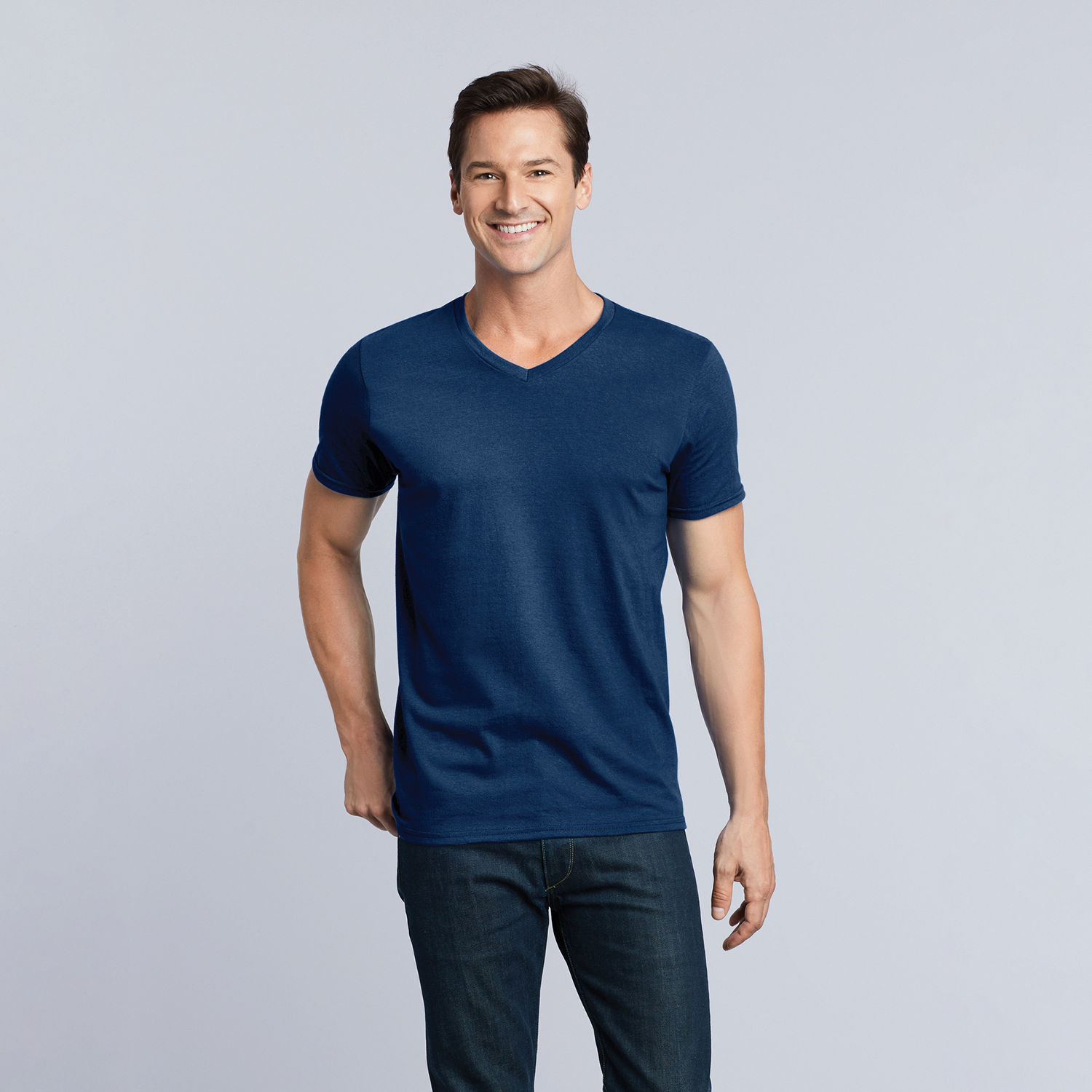 64V00 Gildan Softstyle Adult V-Neck T-Shirt - Image 3