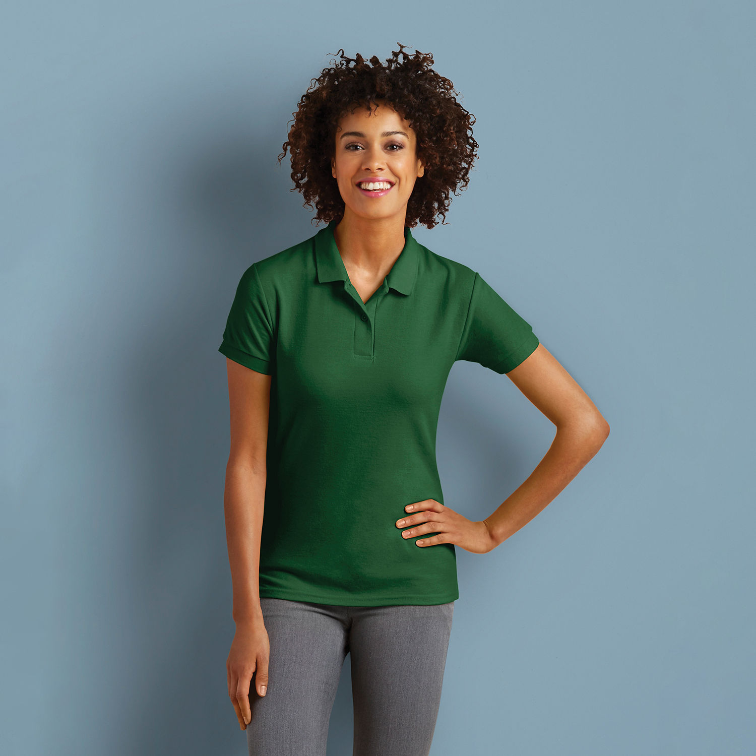 72800l Gildan Dryblend Ladies Double Pique Sport Shirt - Image 4