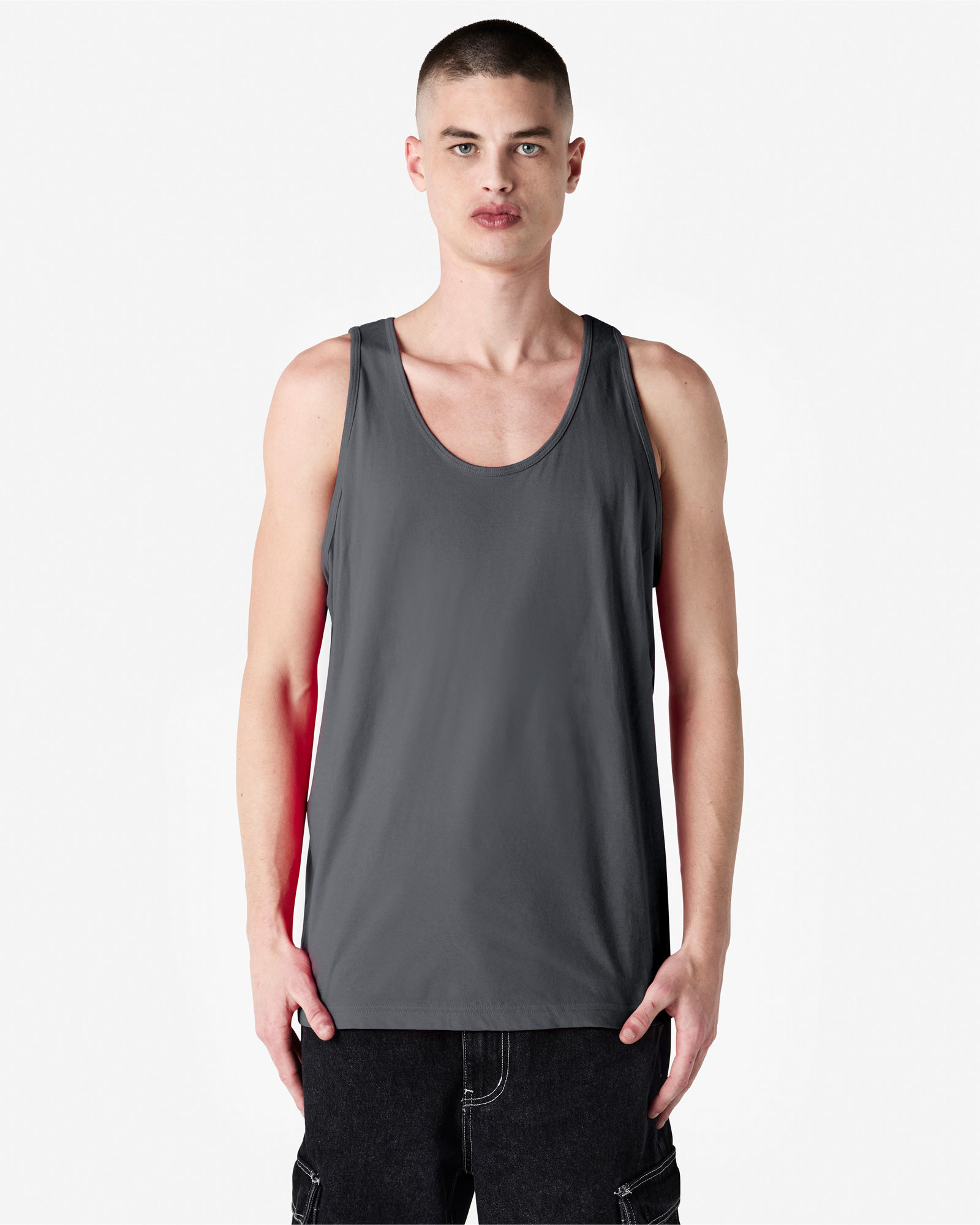 2408 American Apparel Unisex Fine Jersey Tank - Image 3