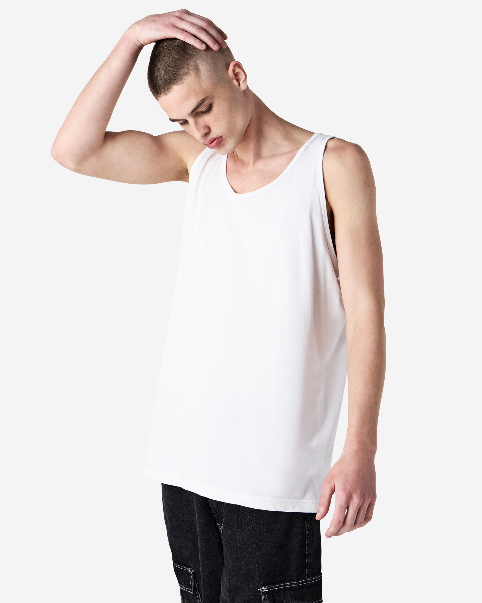2408 American Apparel Unisex Fine Jersey Tank - Image 46