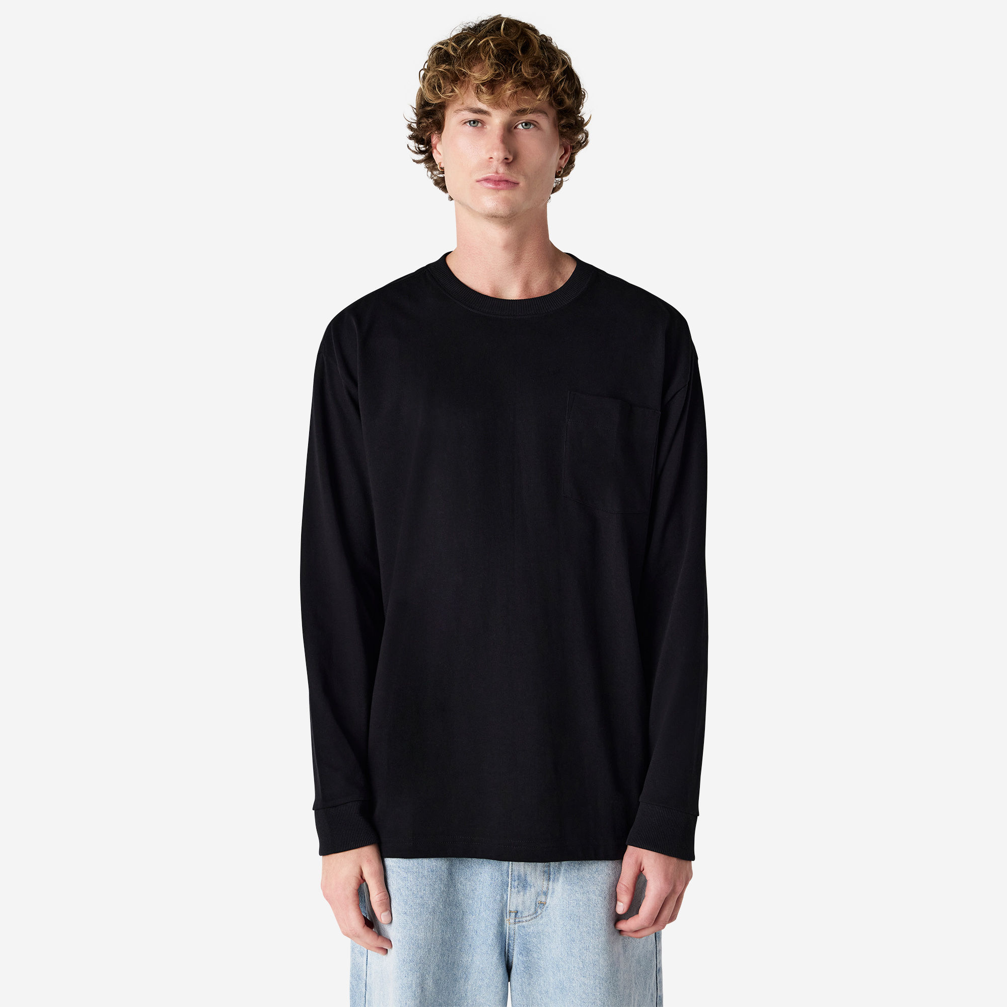 9410 American Apparel Super Heavyweight Long Sleeve T-Shirt With Pocket