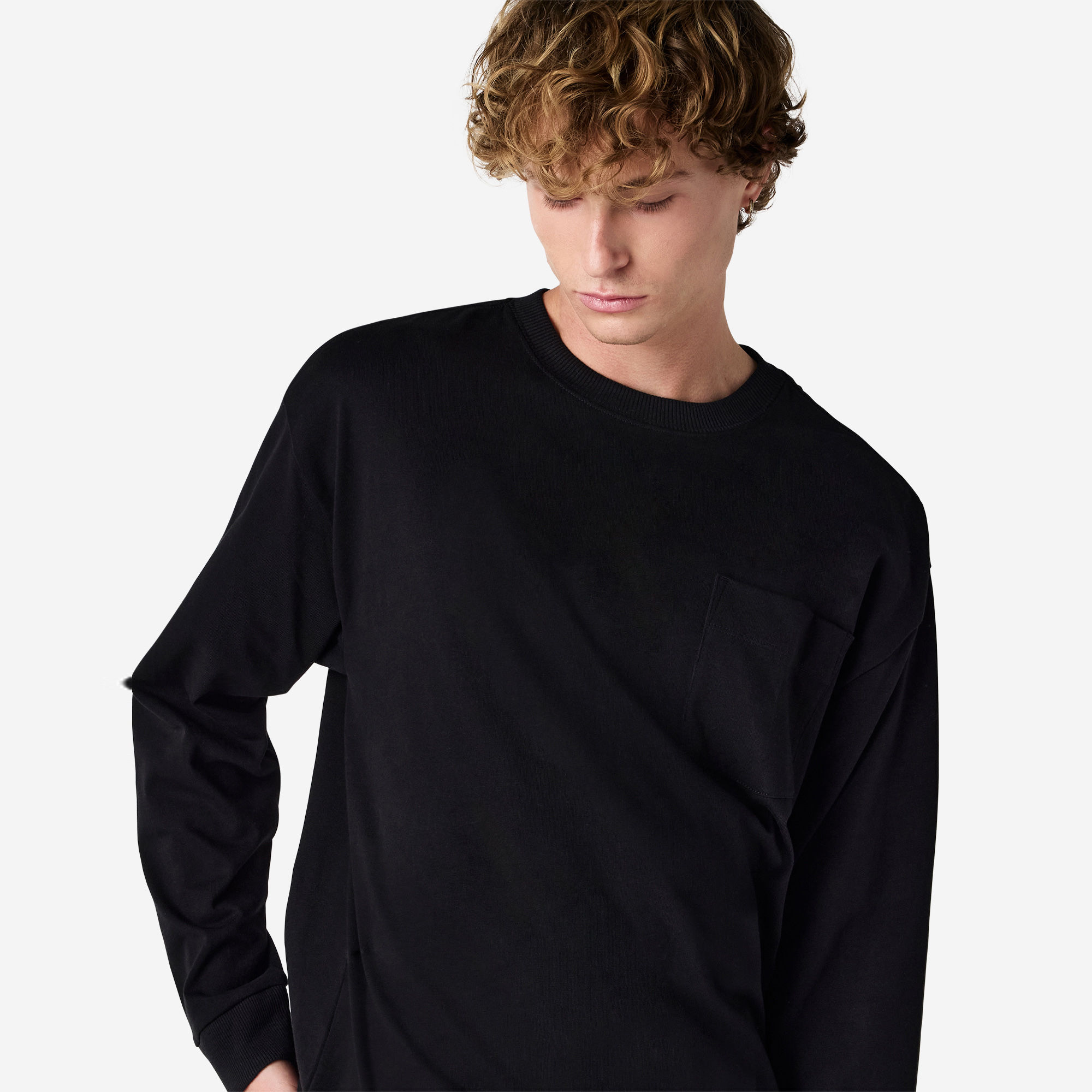 9410 American Apparel Super Heavyweight Long Sleeve T-Shirt With Pocket - Image 7