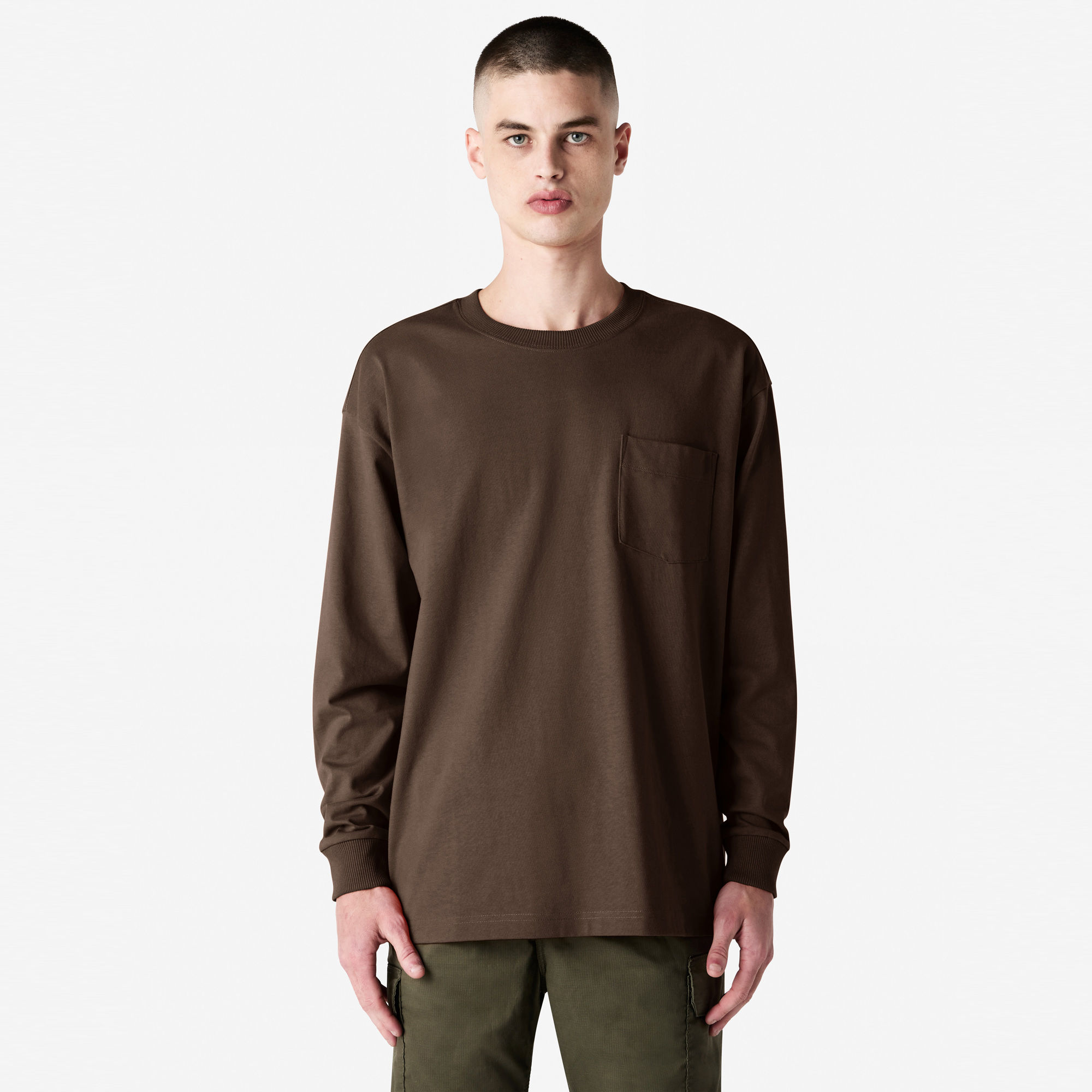9410 American Apparel Super Heavyweight Long Sleeve T-Shirt With Pocket - Image 8