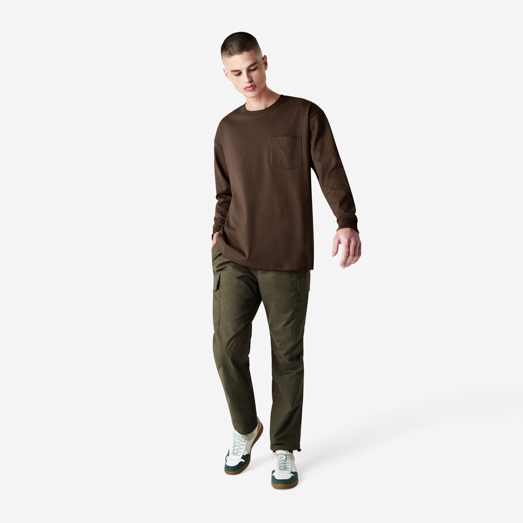 9410 American Apparel Super Heavyweight Long Sleeve T-Shirt With Pocket - Image 12