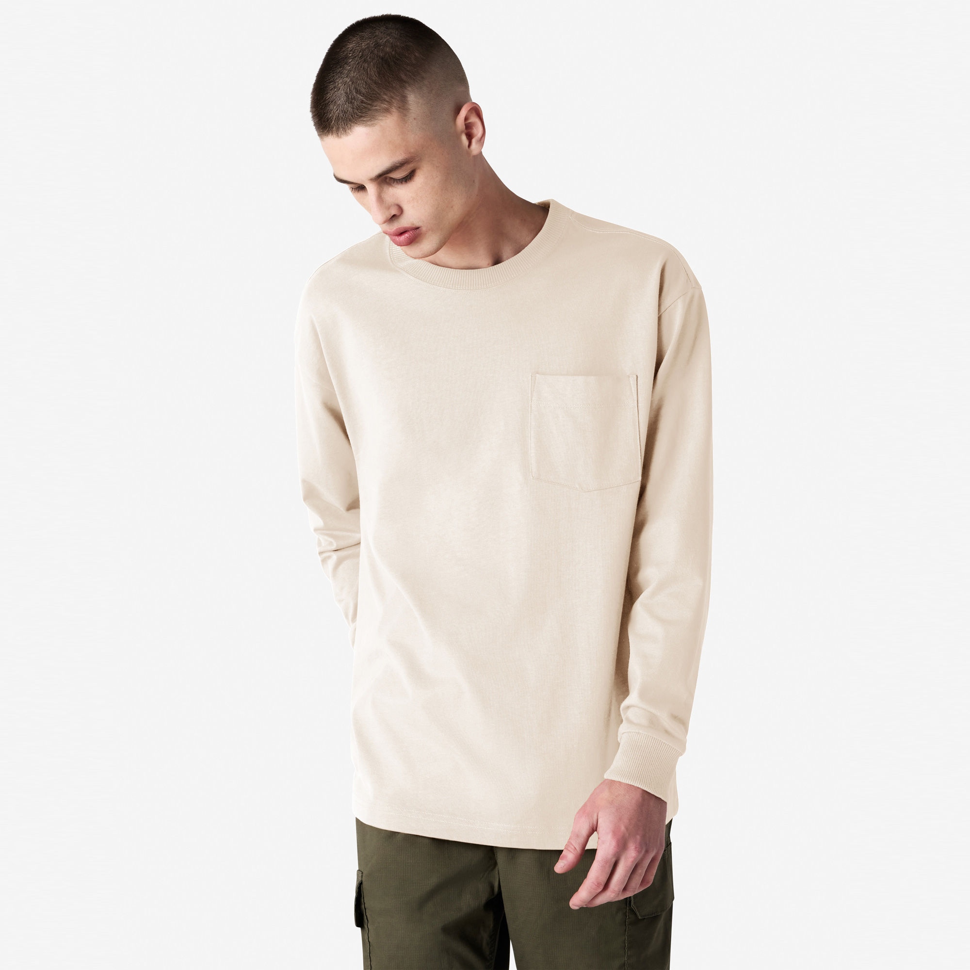9410 American Apparel Super Heavyweight Long Sleeve T-Shirt With Pocket - Image 16