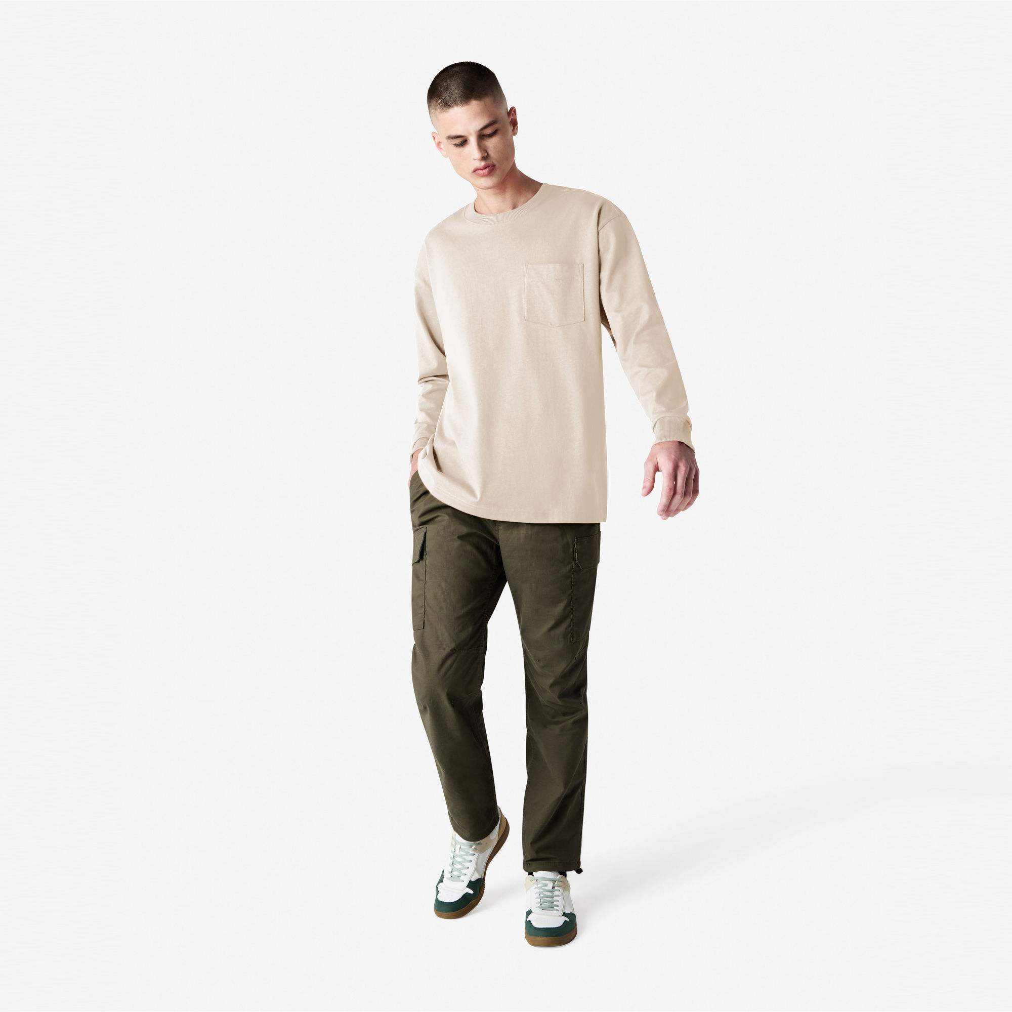 9410 American Apparel Super Heavyweight Long Sleeve T-Shirt With Pocket - Image 18