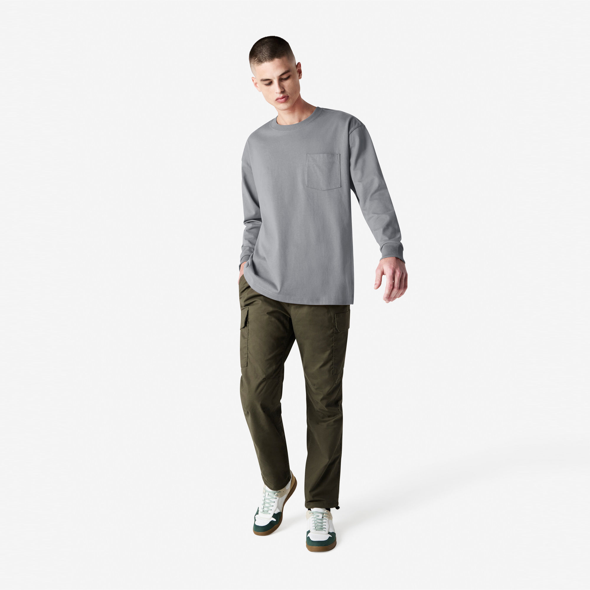 9410 American Apparel Super Heavyweight Long Sleeve T-Shirt With Pocket - Image 24