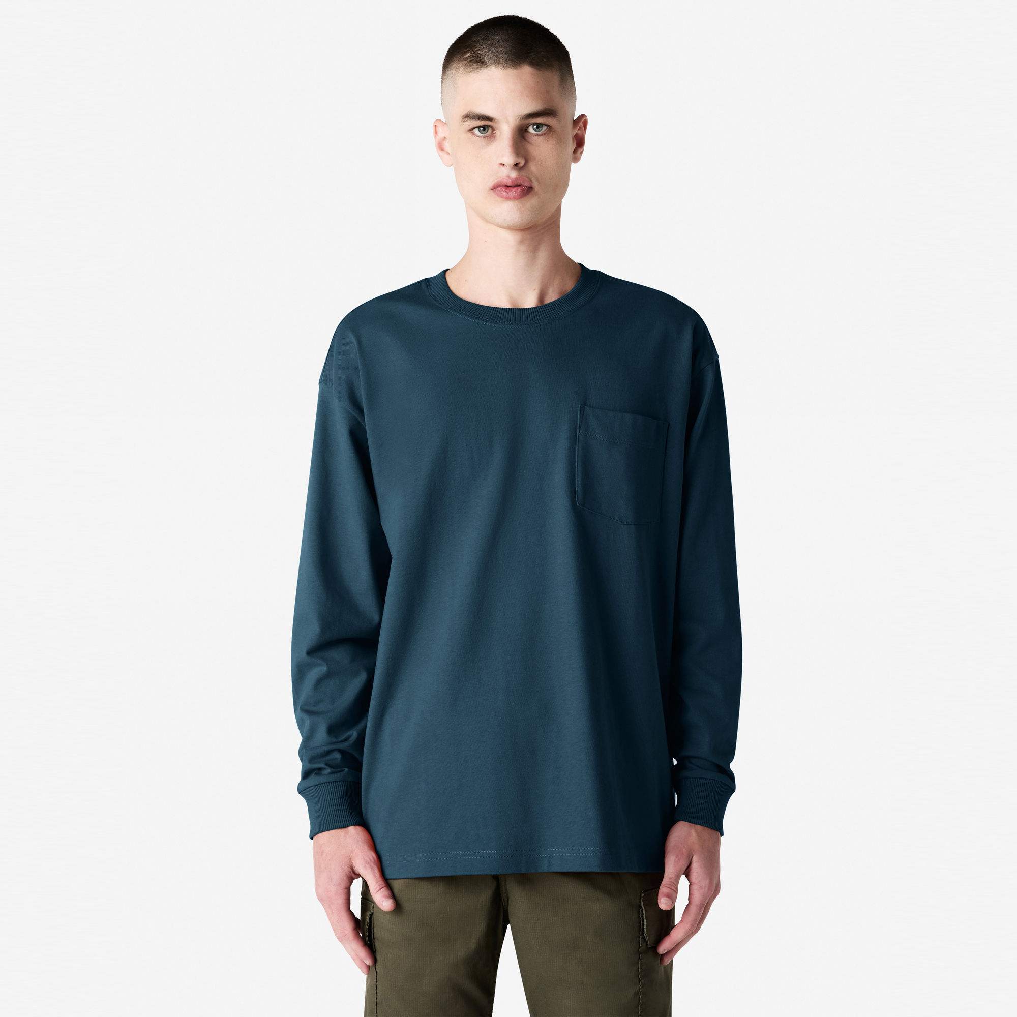 9410 American Apparel Super Heavyweight Long Sleeve T-Shirt With Pocket - Image 32