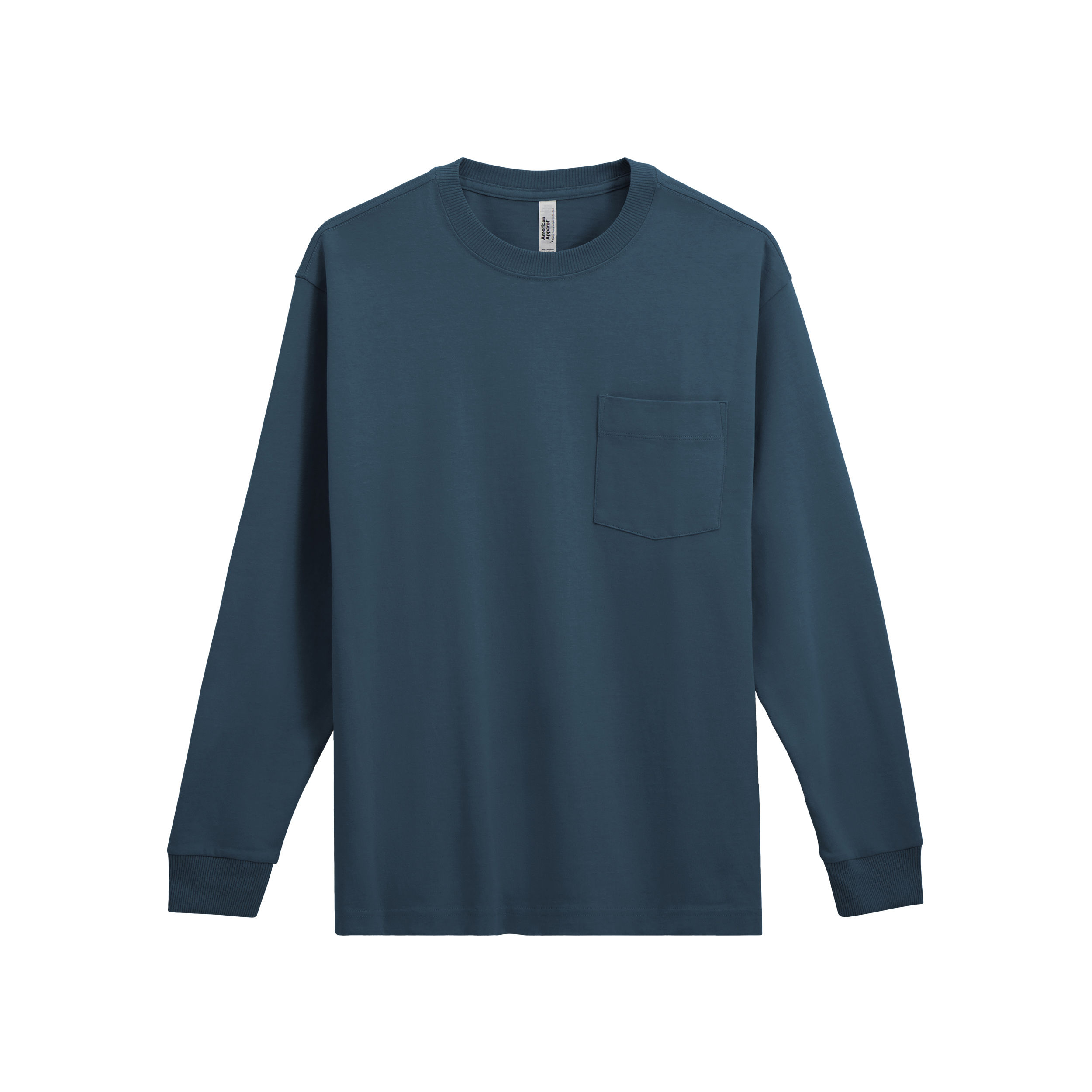 9410 American Apparel Super Heavyweight Long Sleeve T-Shirt With Pocket - Image 33