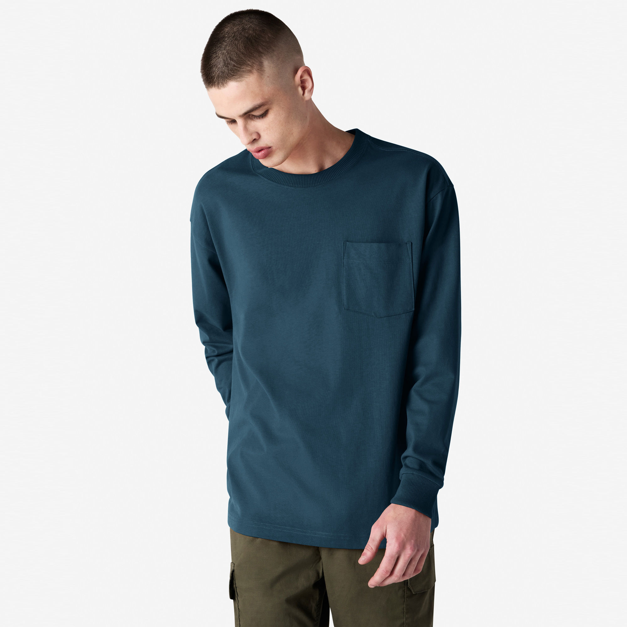 9410 American Apparel Super Heavyweight Long Sleeve T-Shirt With Pocket - Image 34