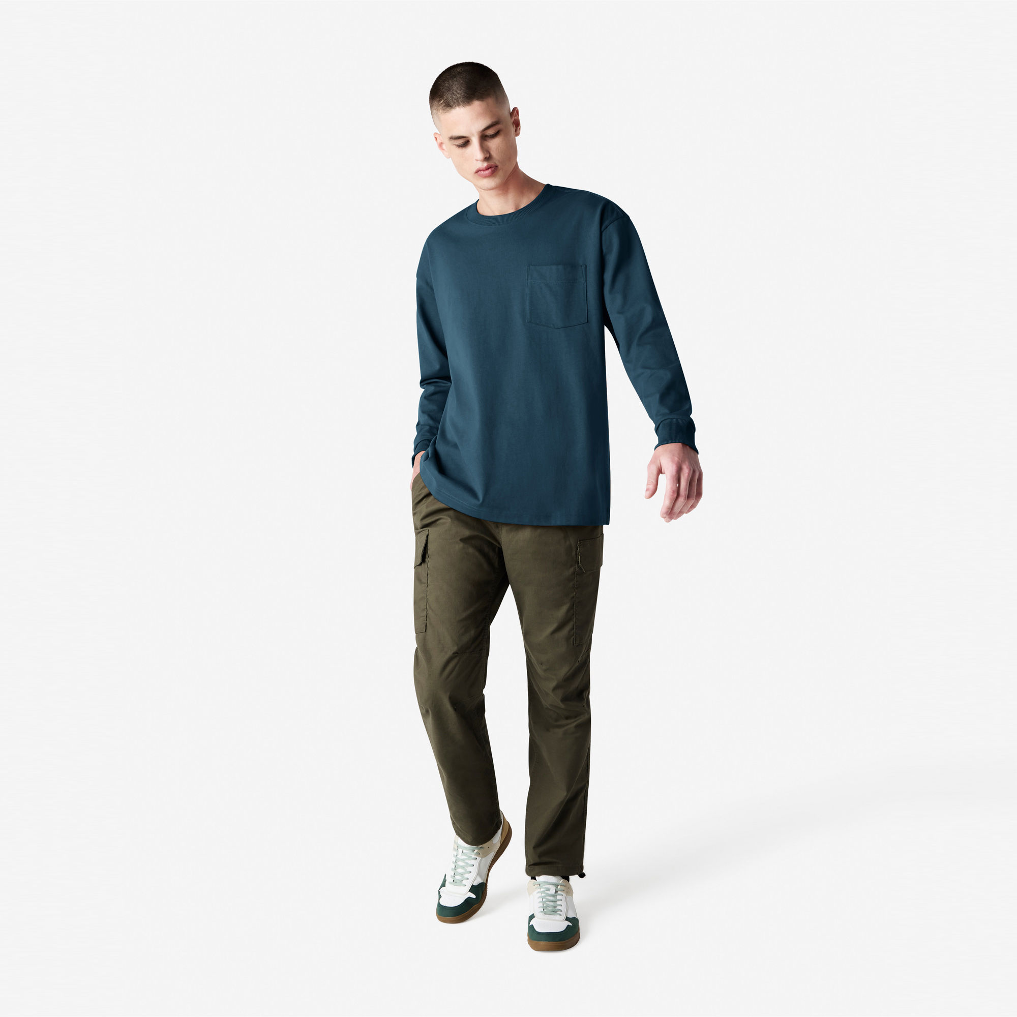 9410 American Apparel Super Heavyweight Long Sleeve T-Shirt With Pocket - Image 36