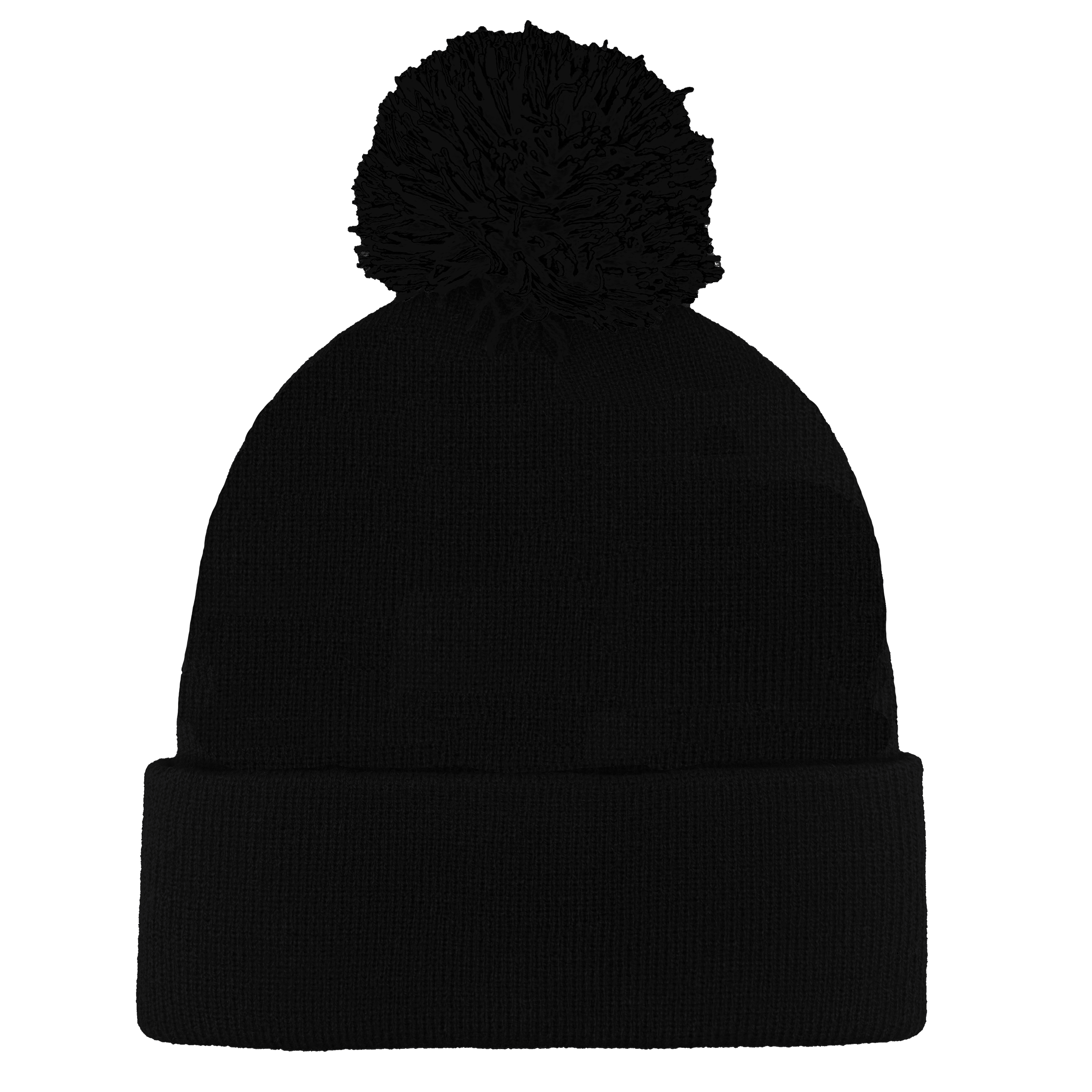 B1900 Headwear24 Cuffed Knitted Pom Pom Beanie
