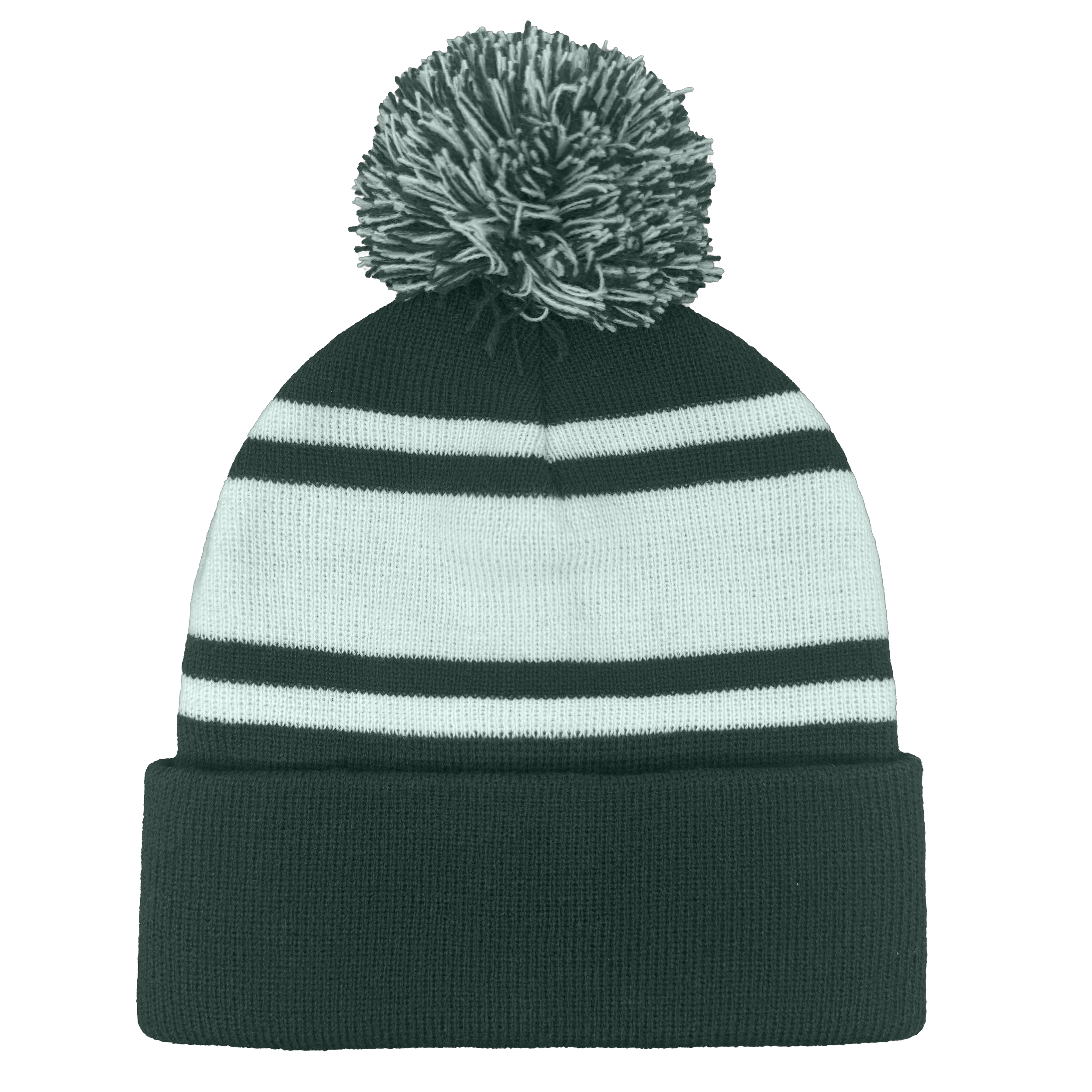 B1900 Headwear24 Cuffed Knitted Pom Pom Beanie - Image 4