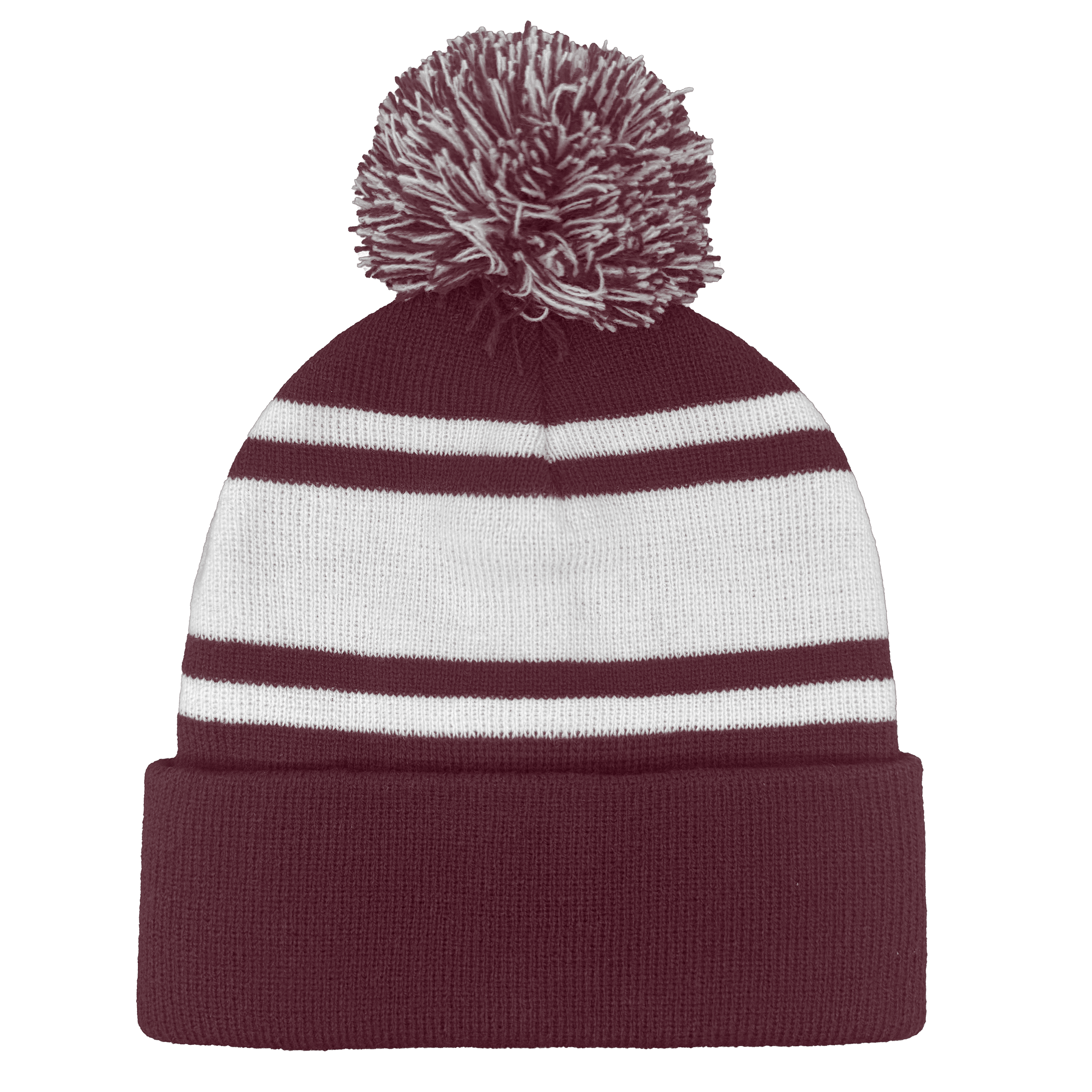 B1900 Headwear24 Cuffed Knitted Pom Pom Beanie - Image 5