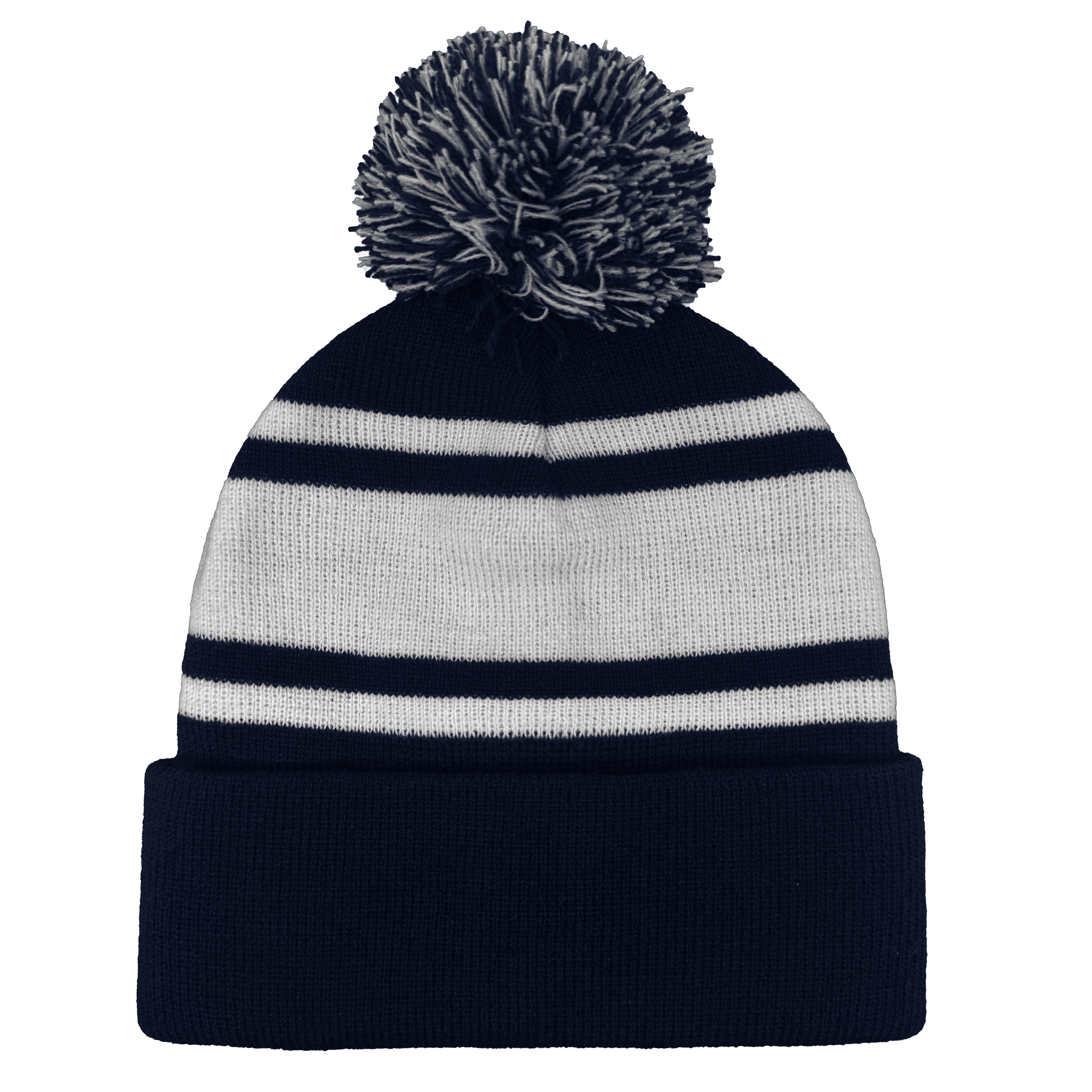 B1900 Headwear24 Cuffed Knitted Pom Pom Beanie - Image 7