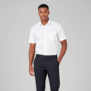 Mens Comfort Waist Flat Front Pant