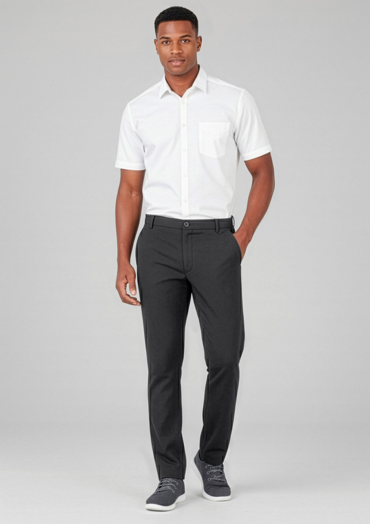 Mens Comfort Waist Flat Front Pant - Image 15
