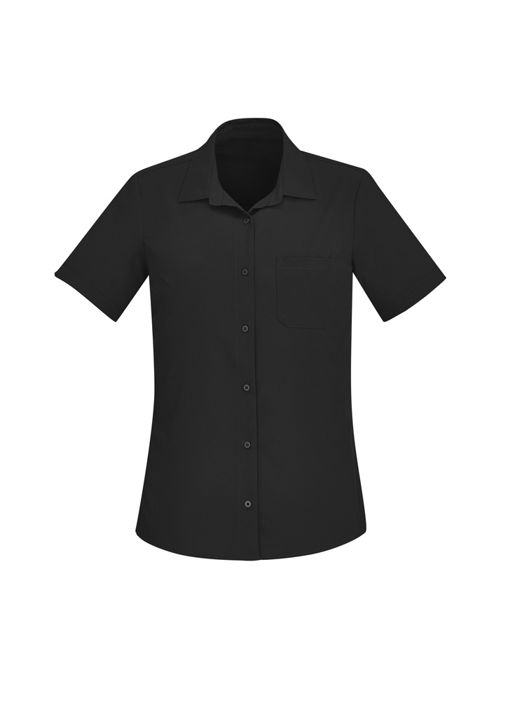 Womens Florence Plain Short Sleeve Shirt - Image 31