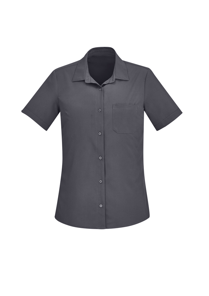 Womens Florence Plain Short Sleeve Shirt - Image 37
