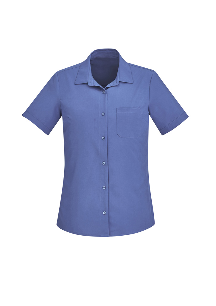 Womens Florence Plain Short Sleeve Shirt - Image 35