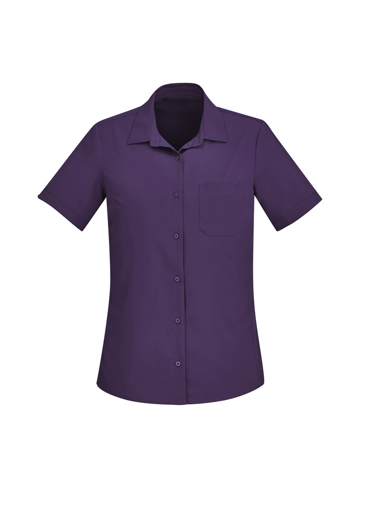 Womens Florence Plain Short Sleeve Shirt - Image 33