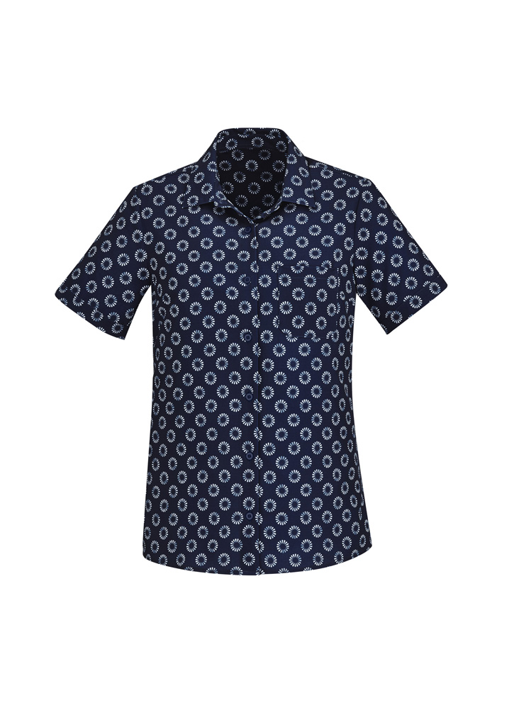 Womens Florence Daisy Print Short Sleeve Shirt - Image 19