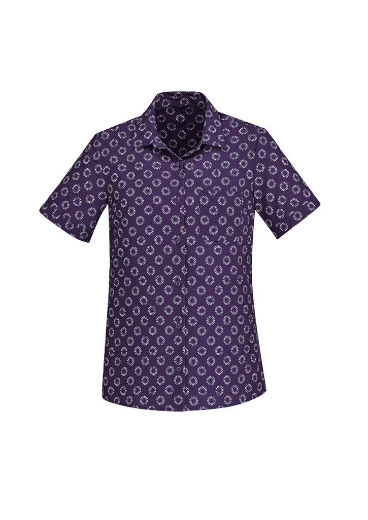 Womens Florence Daisy Print Short Sleeve Shirt - Image 22