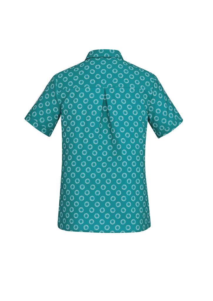 Womens Florence Daisy Print Short Sleeve Shirt - Image 18