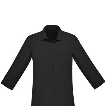 Womens Florence Plain 3/4 Sleeve Shirt