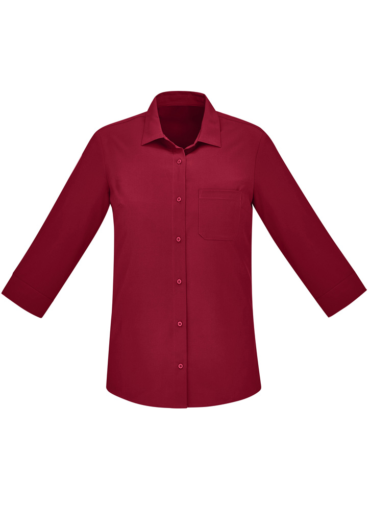 Womens Florence Plain 3/4 Sleeve Shirt - Image 26