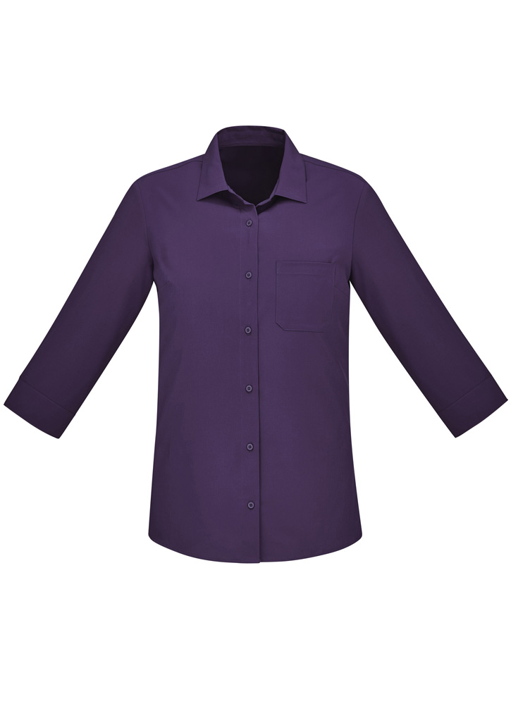 Womens Florence Plain 3/4 Sleeve Shirt - Image 22