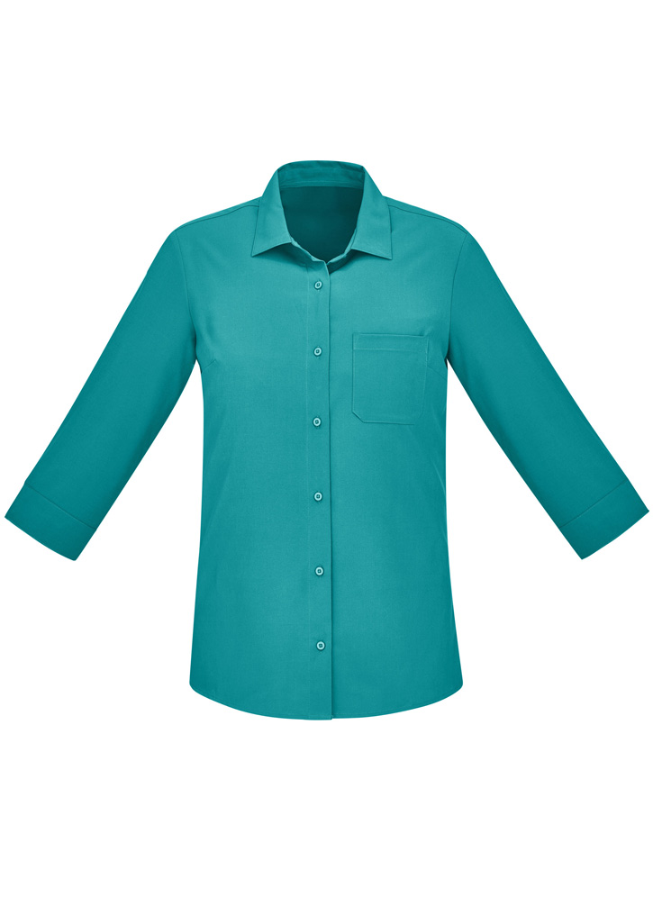 Womens Florence Plain 3/4 Sleeve Shirt - Image 24