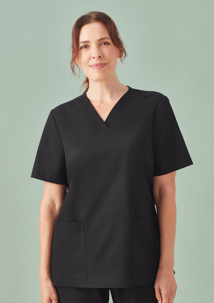 Womens Pulse V-Neck Scrub Top - Image 41