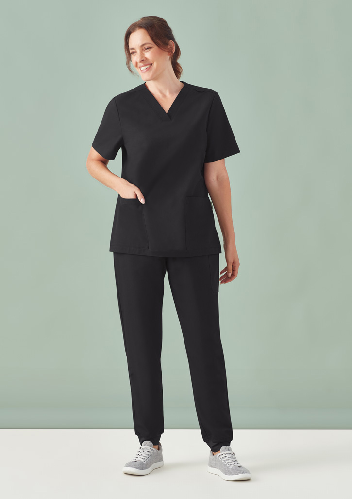 Womens Pulse V-Neck Scrub Top - Image 46
