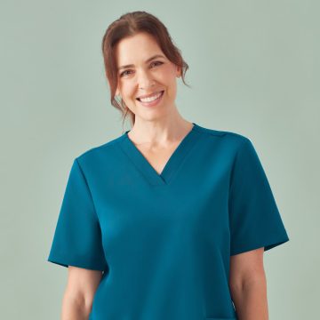 Womens Pulse V-Neck Scrub Top