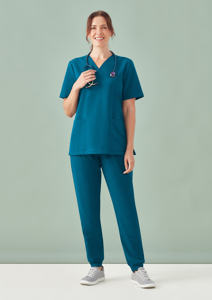 Womens Pulse V-Neck Scrub Top - Image 35