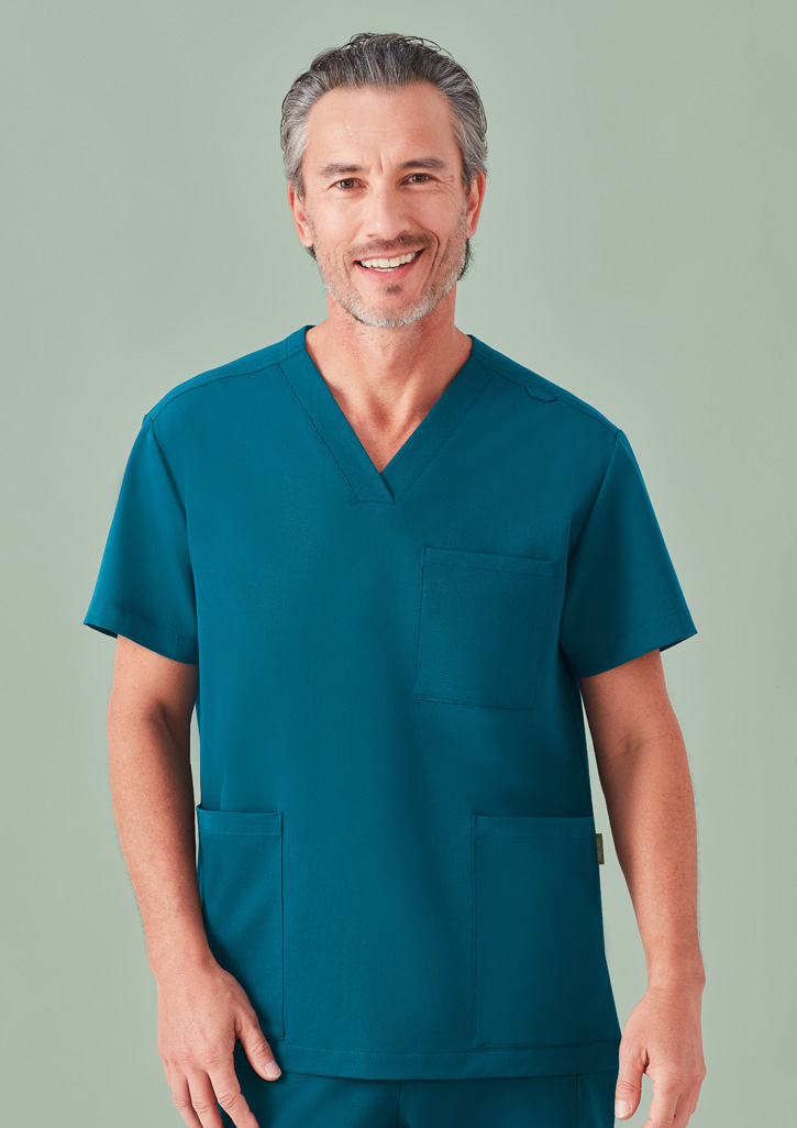 Unisex Pulse V-Neck Scrub Top - Image 49