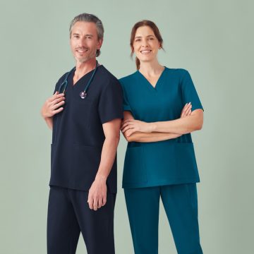 Unisex Pulse V-Neck Scrub Top