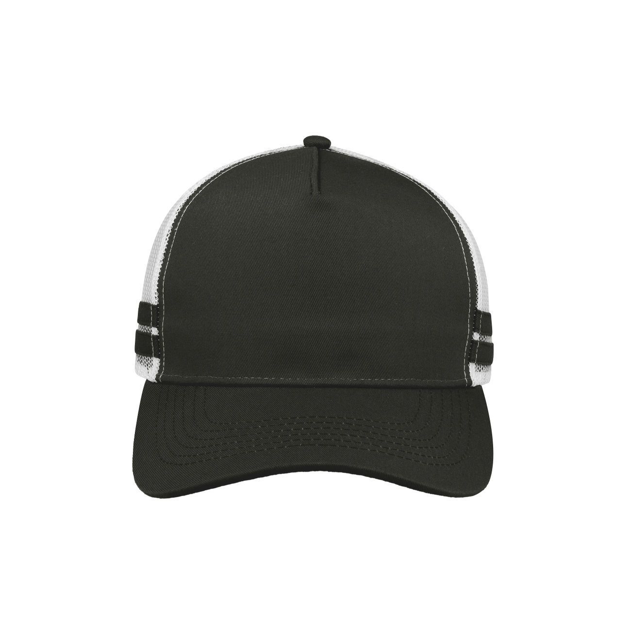 F24503 Headwear24 Striped Trucker Cap - Image 3