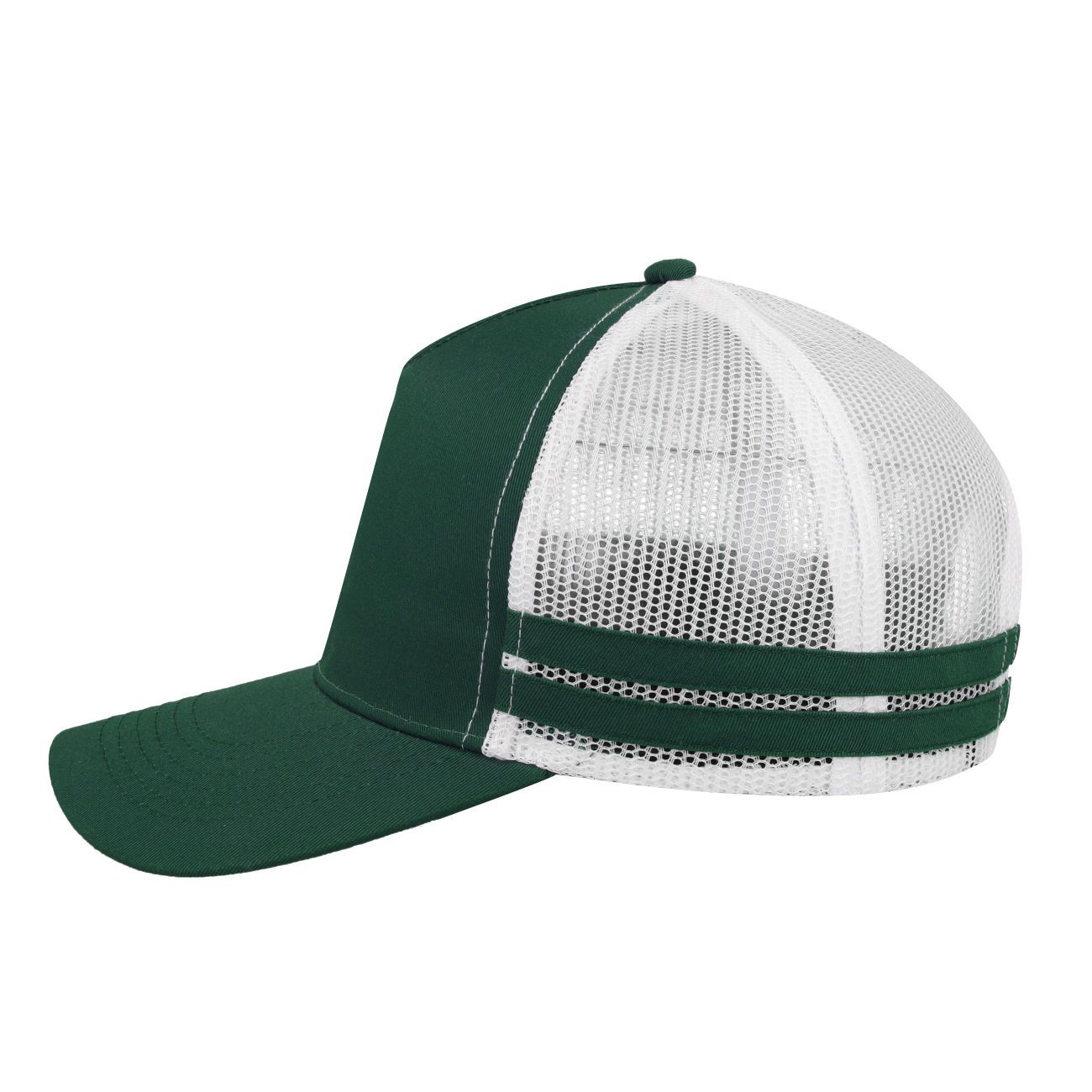 F24503 Headwear24 Striped Trucker Cap - Image 11