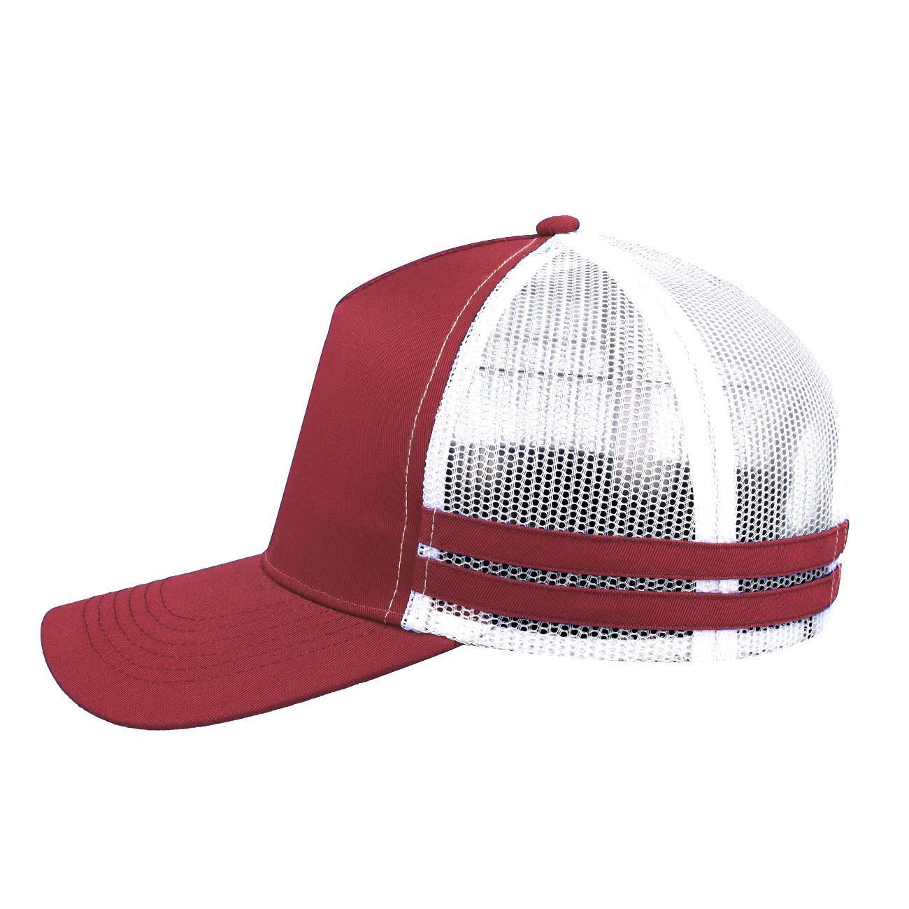 F24503 Headwear24 Striped Trucker Cap - Image 17